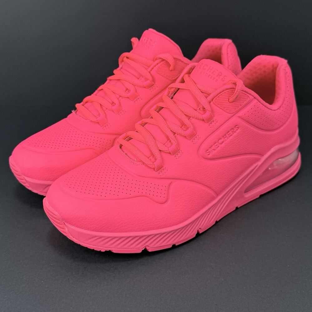Skechers Women's Neon Red Athletic Sneakers